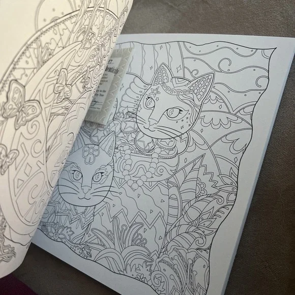 MYSTICAL‎ CATS IN SECRET PLACES: A CAT LOVER'S COLORING By Honoel **BRAND NEW** - Picture 9 of 16